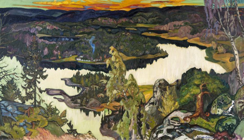 Helmer Osslund 1924_Höstafton, Nordingrå_opd 137 x 273 cm_GKM_2188