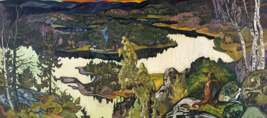 Helmer Osslund 1924_Höstafton, Nordingrå_opd 137 x 273 cm_GKM_2188